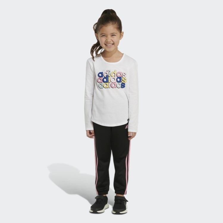 Camiseta Manga Longa Gola Redonda 23 Adidas Branca