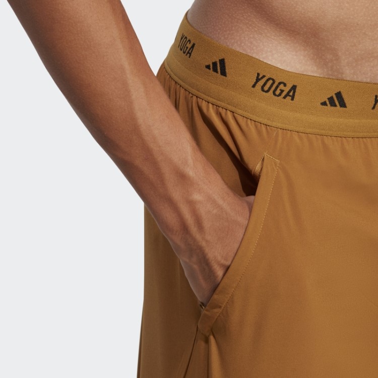 Bermuda 2 Em 1 Adidas Bronze Yoga Training