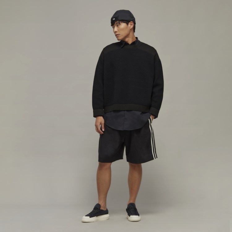 Shorts De Uniforme Esportivo Y-3 Com As Três Listras Adidas
