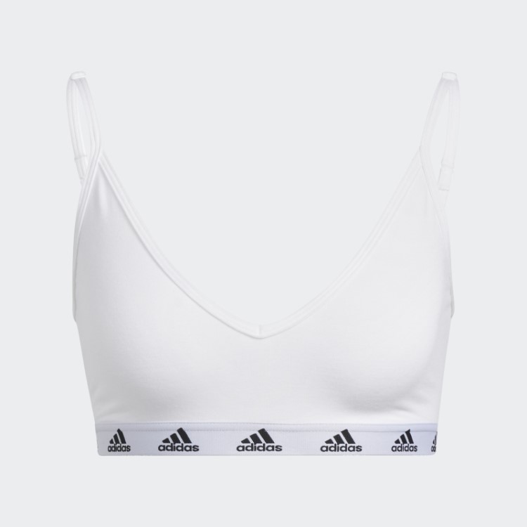 Sutiã Branco Adidas Purebare Light-support