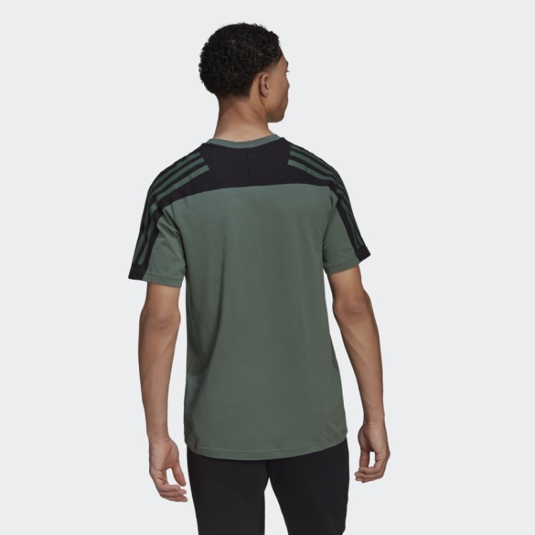 Camiseta Com As Três Listras Adidas Green Oxide Future Icons