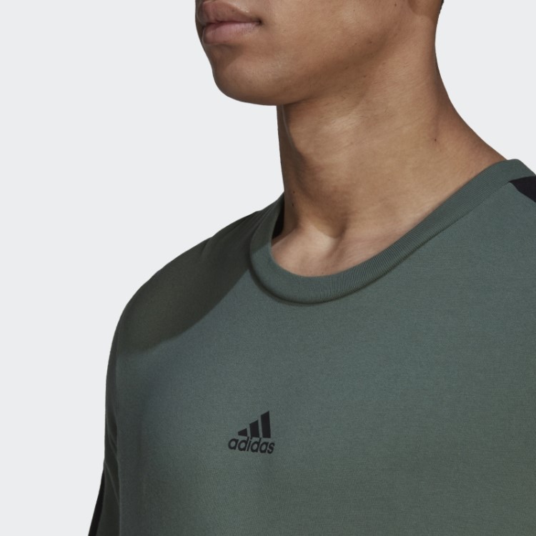 Camiseta Com As Três Listras Adidas Green Oxide Future Icons