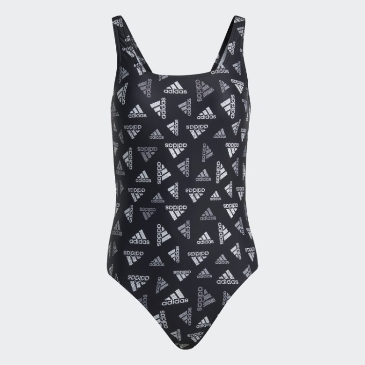 Maiô Preto Fashion Adidas Com Estampa Allover