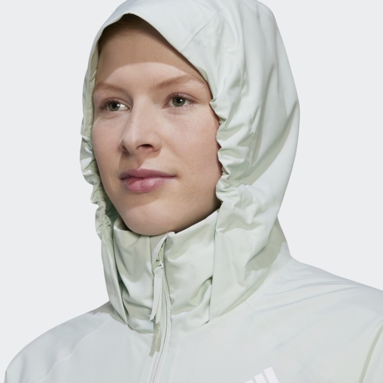 Adidas Bsc 3 Listras Jaqueta Rain.rdy Verde