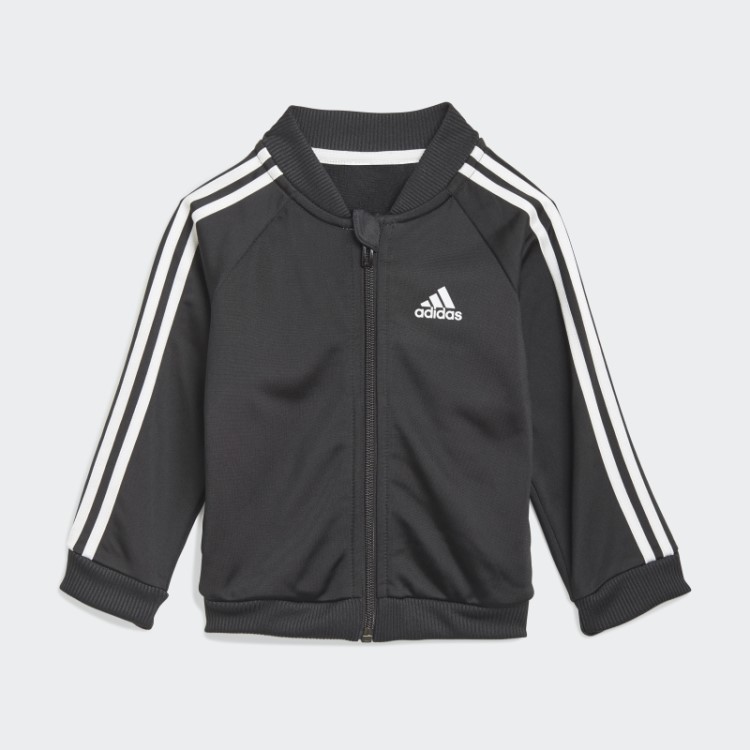 Fato De Treino De Tricô Preto Adidas Com As 3 Riscas