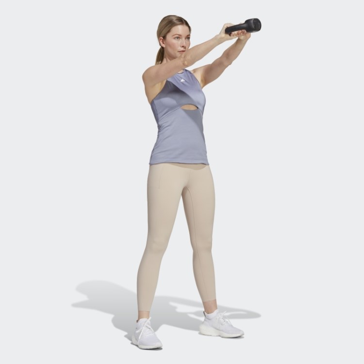 Regata Adidas Hiit Aeroready Training Violeta Prateado