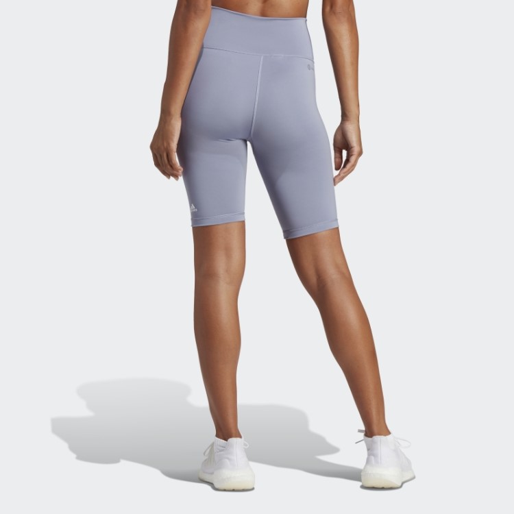 Leggings Curtas De Bicicleta De Treino Optime Prata Violeta Adidas