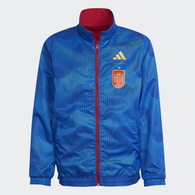 Jaqueta Vermelha Adidas Hino Da Espanha