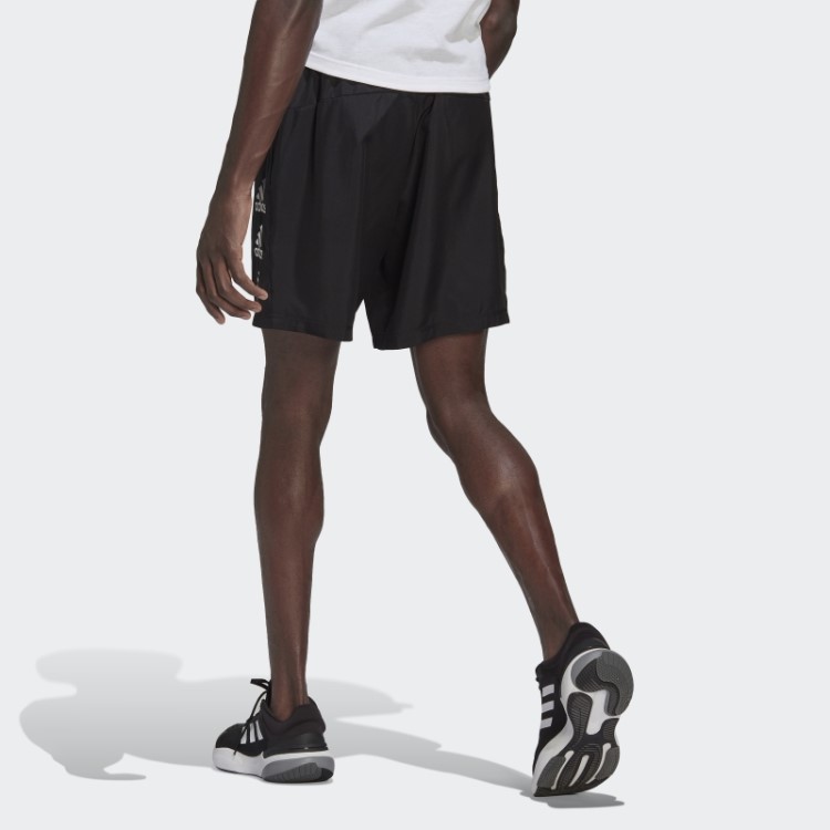 Projetado Para Mover Shorts Com Logotipo Adidas Preto