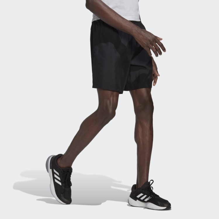 Projetado Para Mover Shorts Com Logotipo Adidas Preto