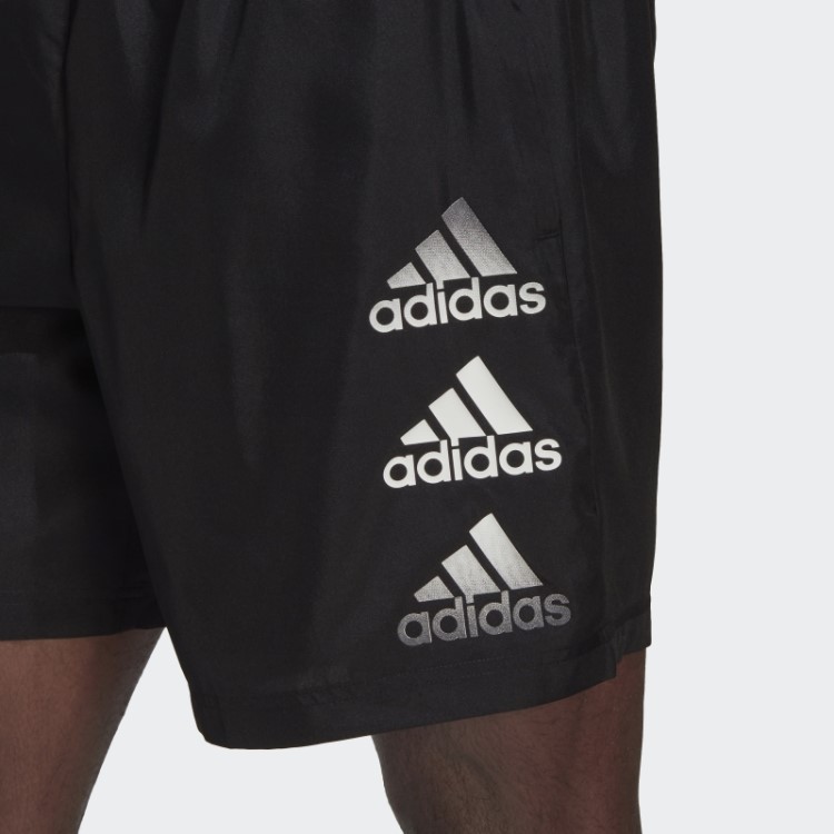Projetado Para Mover Shorts Com Logotipo Adidas Preto