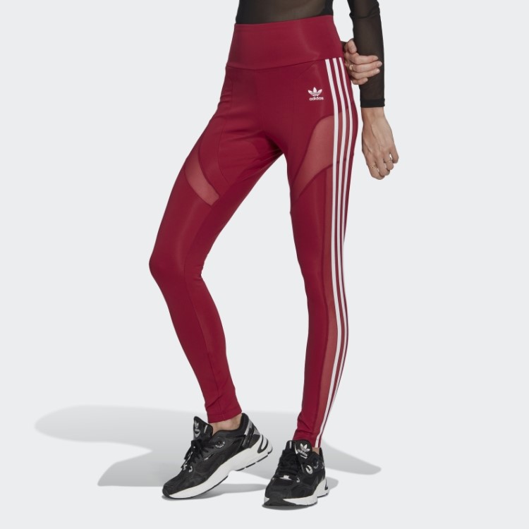 Leggings Adicolor Trefoil Bordô Adidas