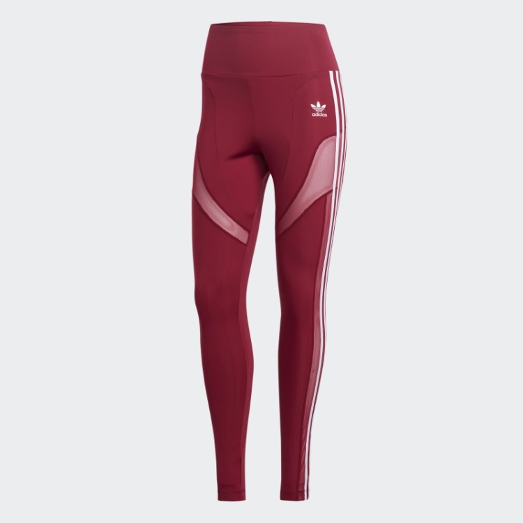 Leggings Adicolor Trefoil Bordô Adidas