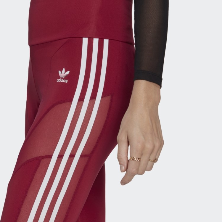Leggings Adicolor Trefoil Bordô Adidas
