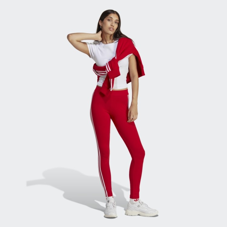 Legging Adidas Scarlet Adicolor Classics Com As Três Listras