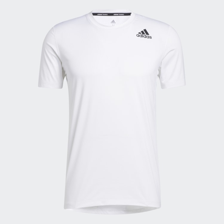 Camiseta Justinha Adidas Techfit Branca