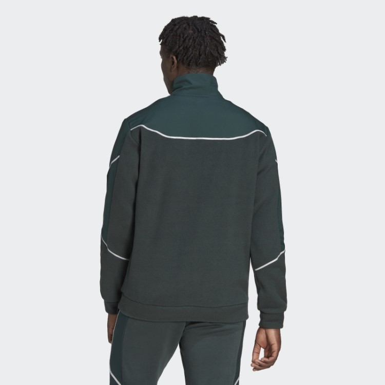 Blusa De Lã Polar Verde Adidas Essentials Reflete No Escuro