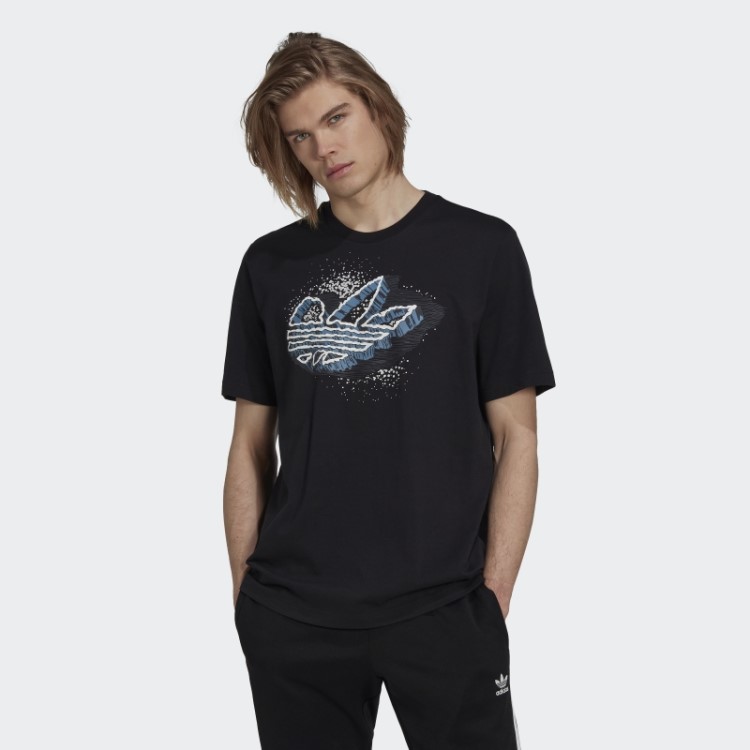 Adidas Rekive Speed Trefoil T-shirt Fashion Preta