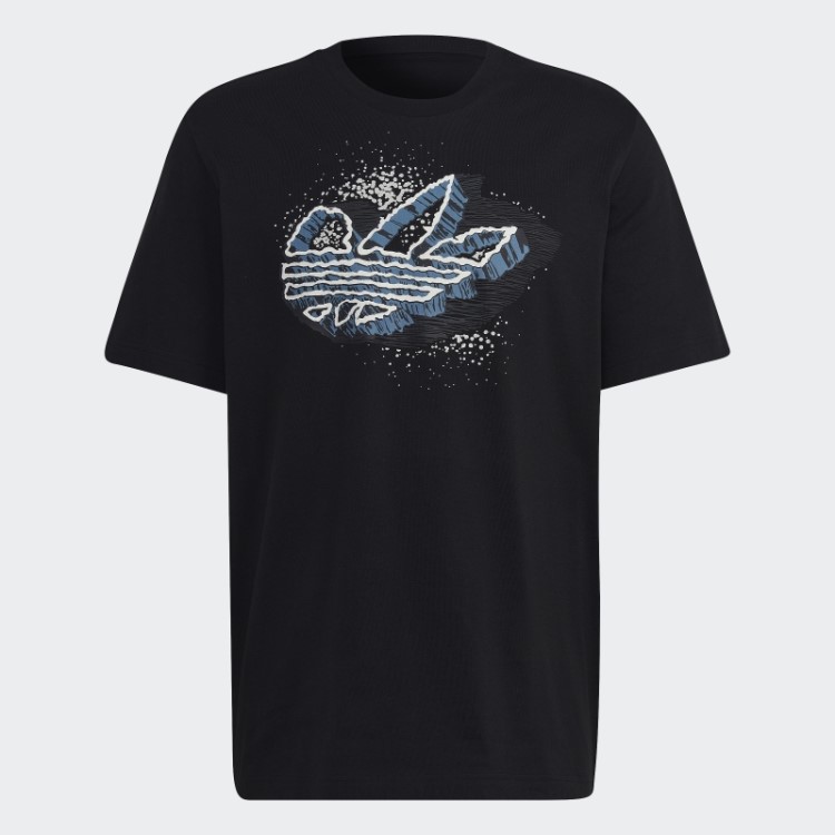 Adidas Rekive Speed Trefoil T-shirt Fashion Preta