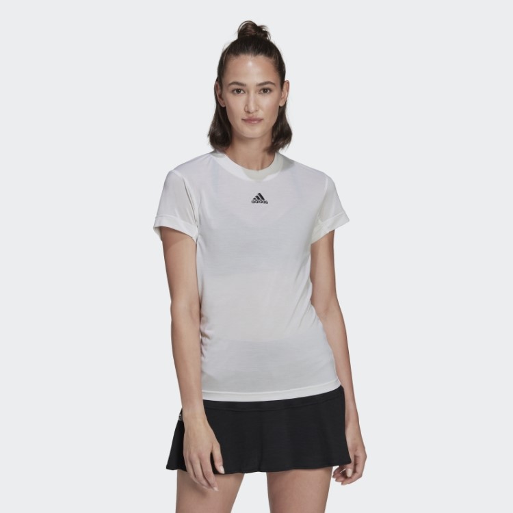 Camiseta Branca Freelift Para Tênis Adidas