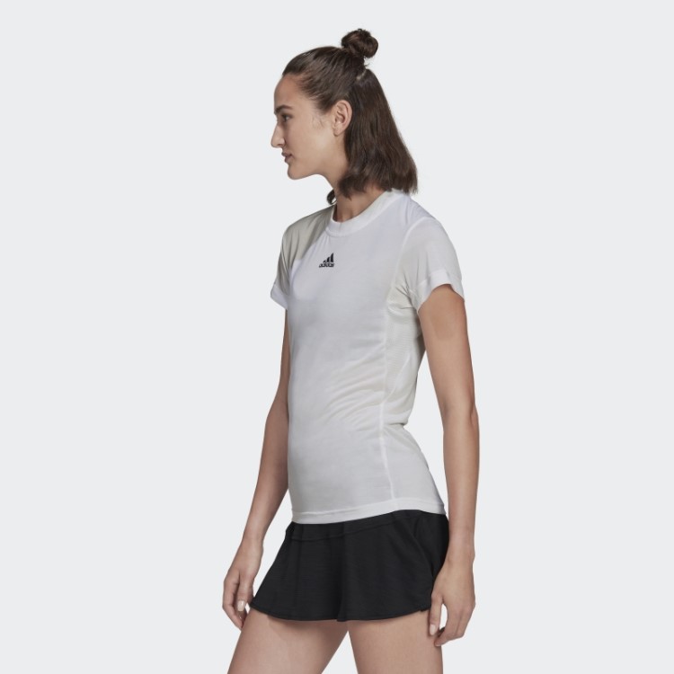 Camiseta Branca Freelift Para Tênis Adidas
