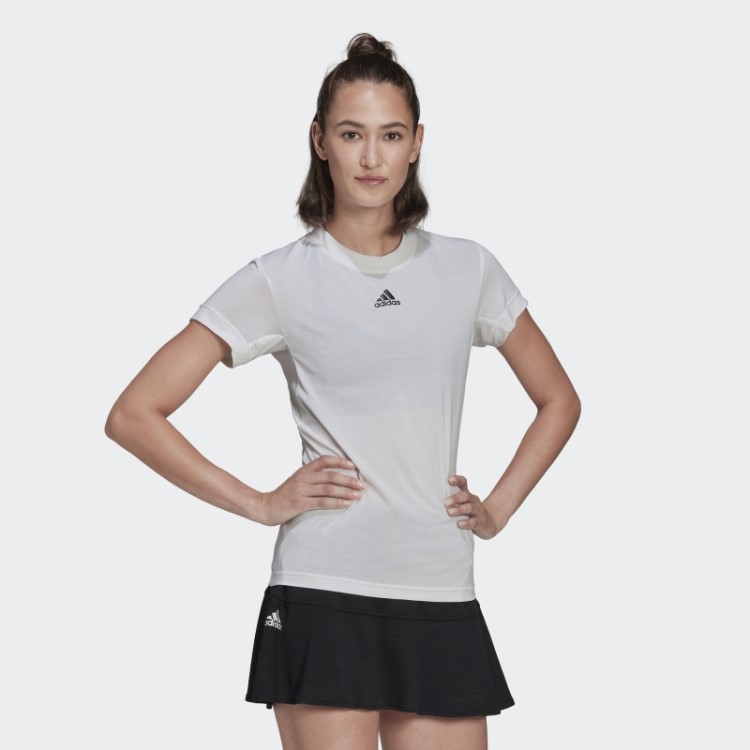 Camiseta Branca Freelift Para Tênis Adidas