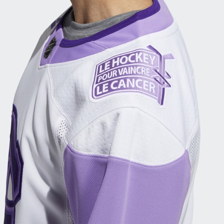 White Canadiens Camisa De Hóquei Luta Contra O Câncer Adidas