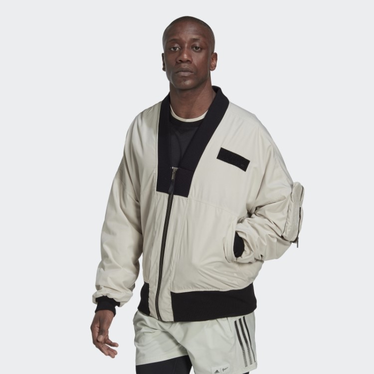 Jaqueta Bomber Adidas Alumínio Parley