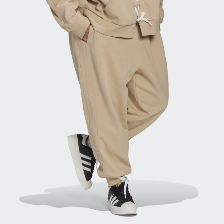 Calça Bege Adidas Sempre Original Com Punho De Renda (tamanho Grande)