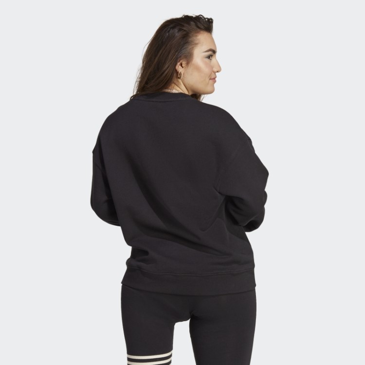 Moletom Trifoil Crew Adidas Preto