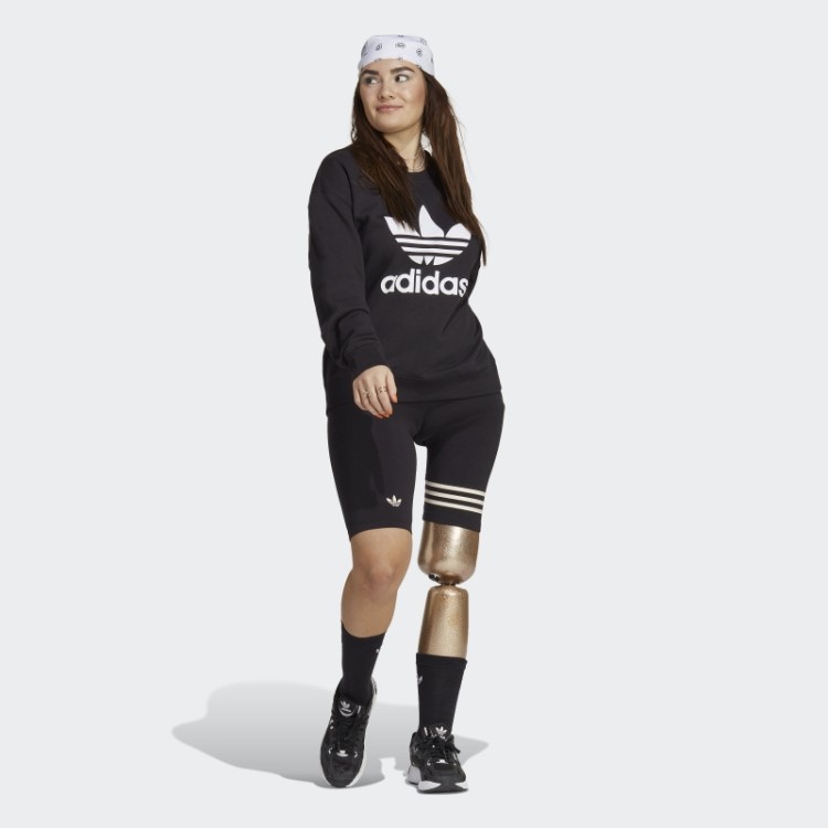 Moletom Trifoil Crew Adidas Preto