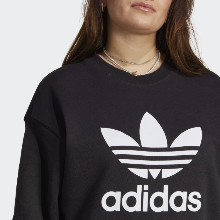 Moletom Trifoil Crew Adidas Preto