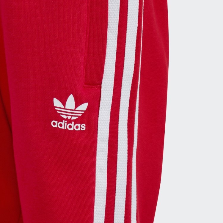 Conjunto De Tripulação Adicolor Escarlate Adidas
