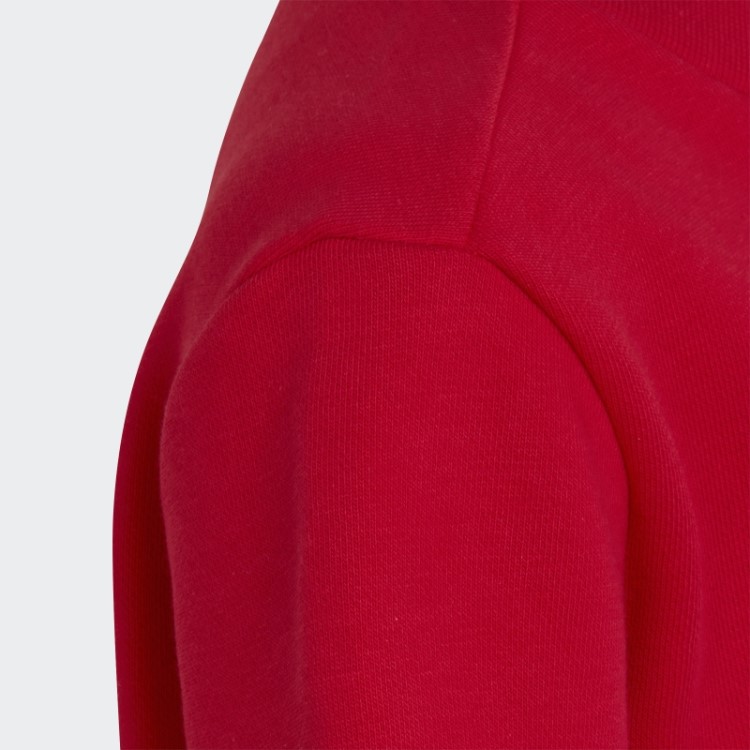 Conjunto De Tripulação Adicolor Escarlate Adidas