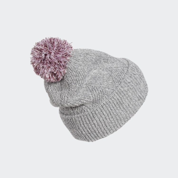 Gorro Pompom Adidas Cinza