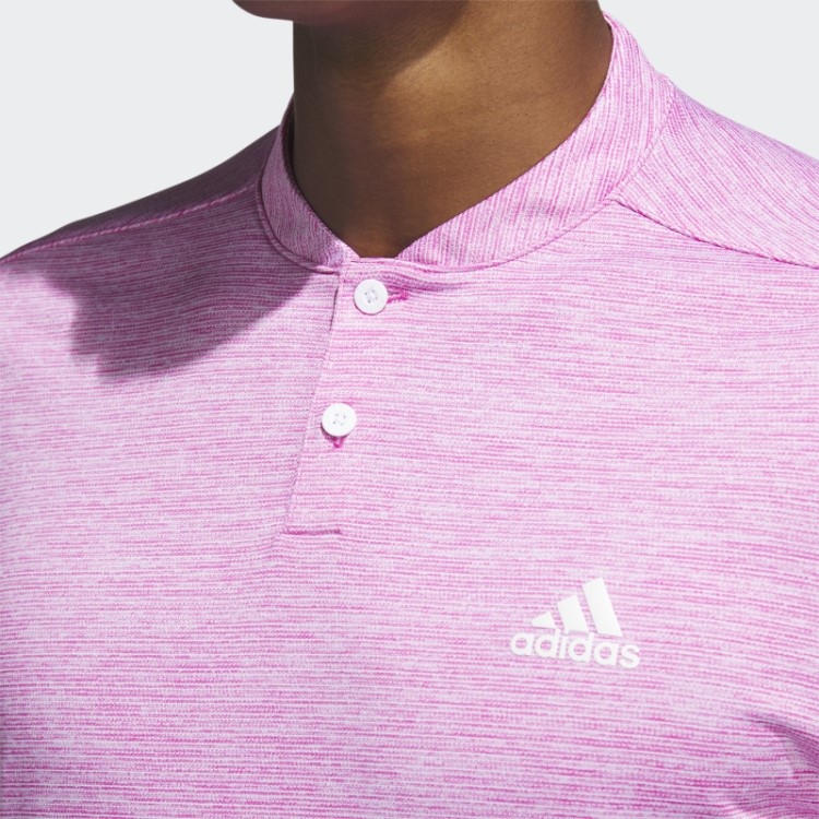 Camisa Polo Listrada Texturizada Adidas Fúcsia