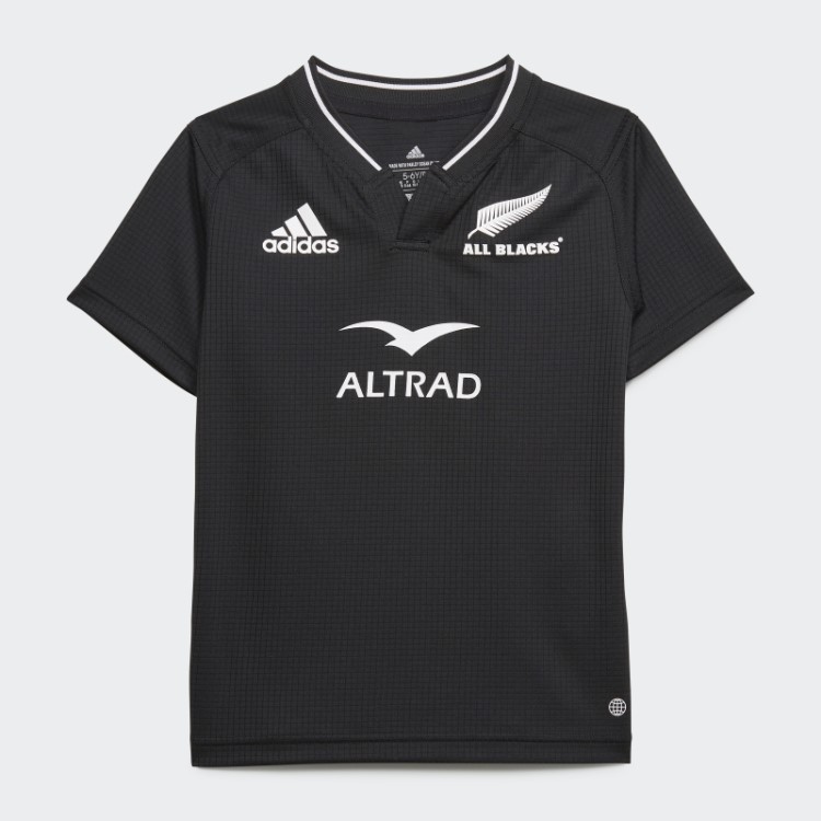 Adidas Black All Blacks Rugby Replica Home Mini Kit