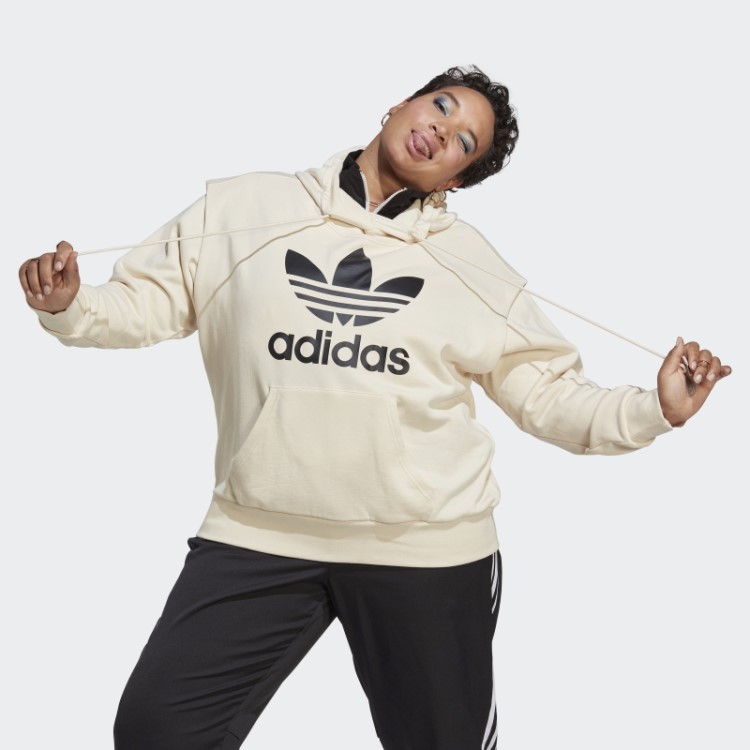Moletom Branco Adidas Sempre Original Com Trevo (tamanho Grande)