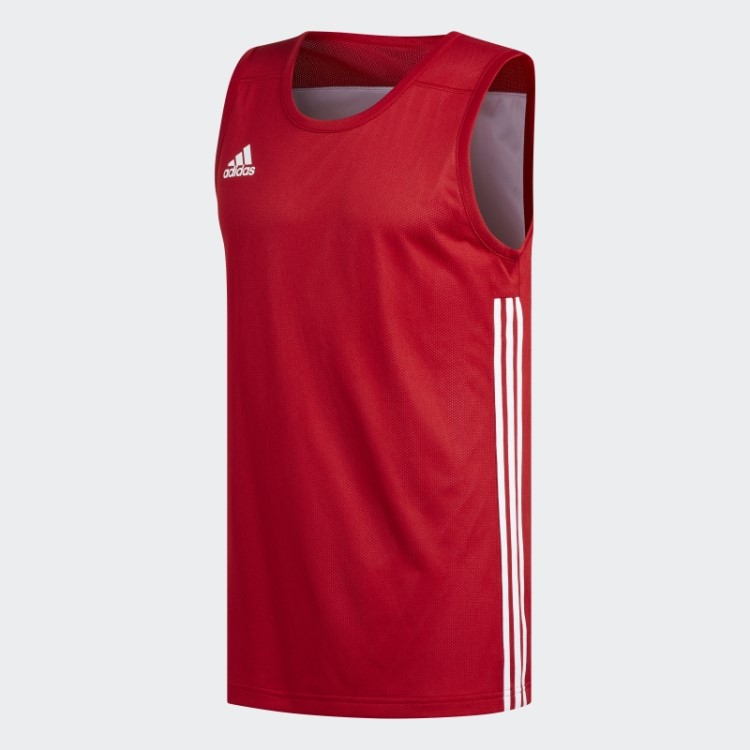 Camisa Vermelha Reversível De Velocidade 3g Adidas
