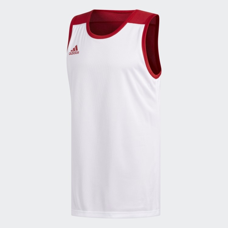 Camisa Vermelha Reversível De Velocidade 3g Adidas
