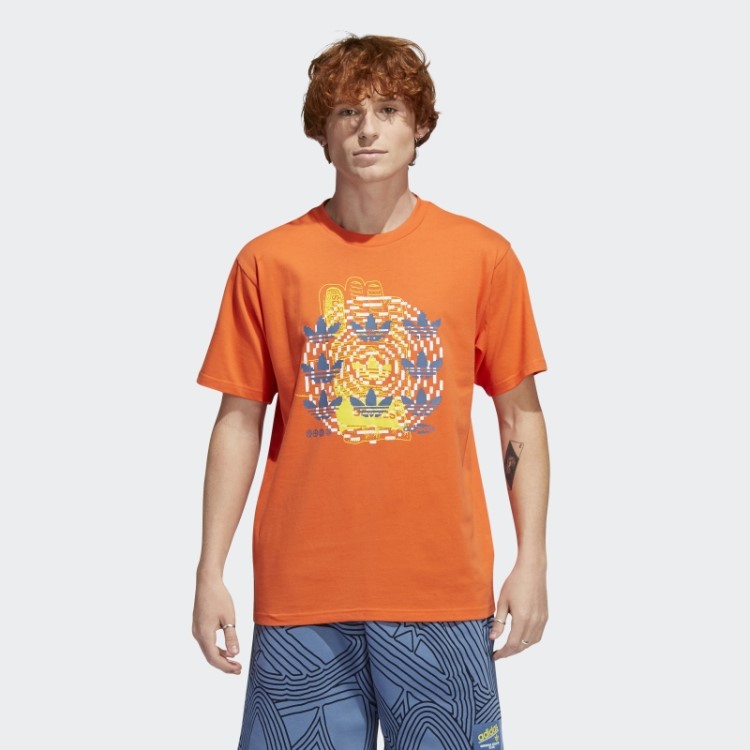 Camiseta Hypersport Multi Trefoil Adidas Laranja