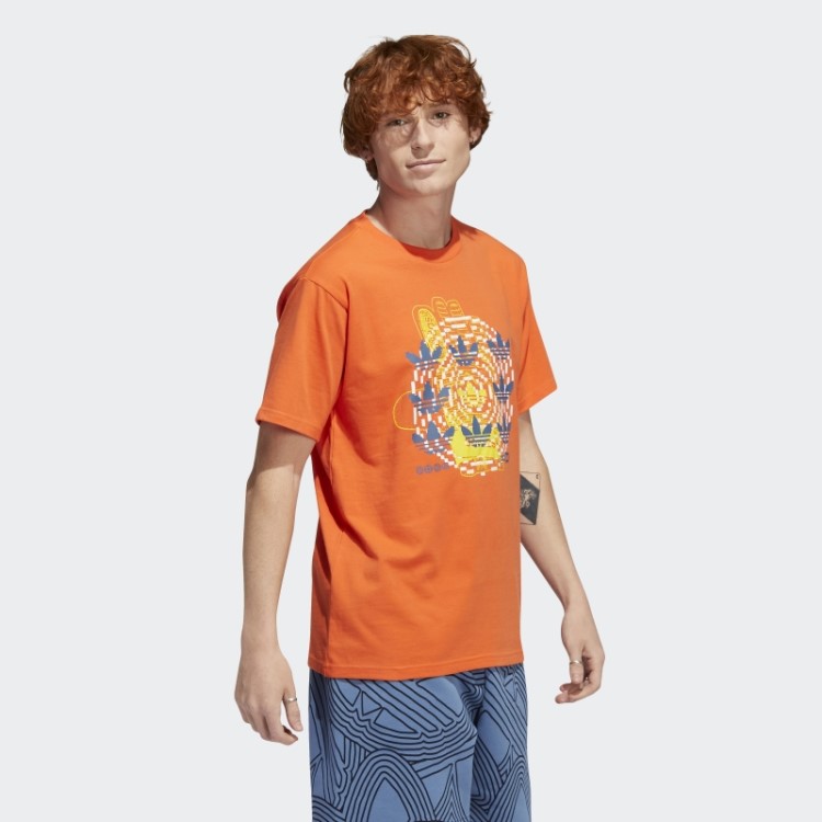 Camiseta Hypersport Multi Trefoil Adidas Laranja
