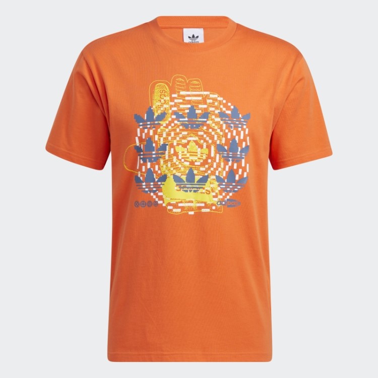 Camiseta Hypersport Multi Trefoil Adidas Laranja