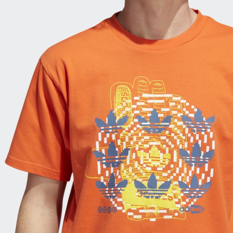 Camiseta Hypersport Multi Trefoil Adidas Laranja