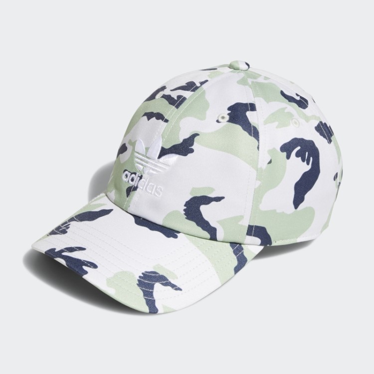Chapéu Adidas Camuflado Relaxado Com Trevo Verde Claro