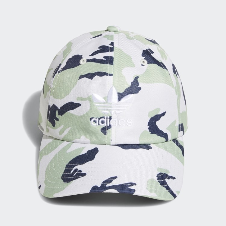 Chapéu Adidas Camuflado Relaxado Com Trevo Verde Claro