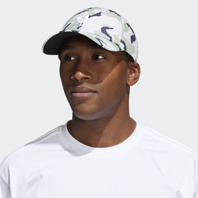 Chapéu Adidas Camuflado Relaxado Com Trevo Verde Claro