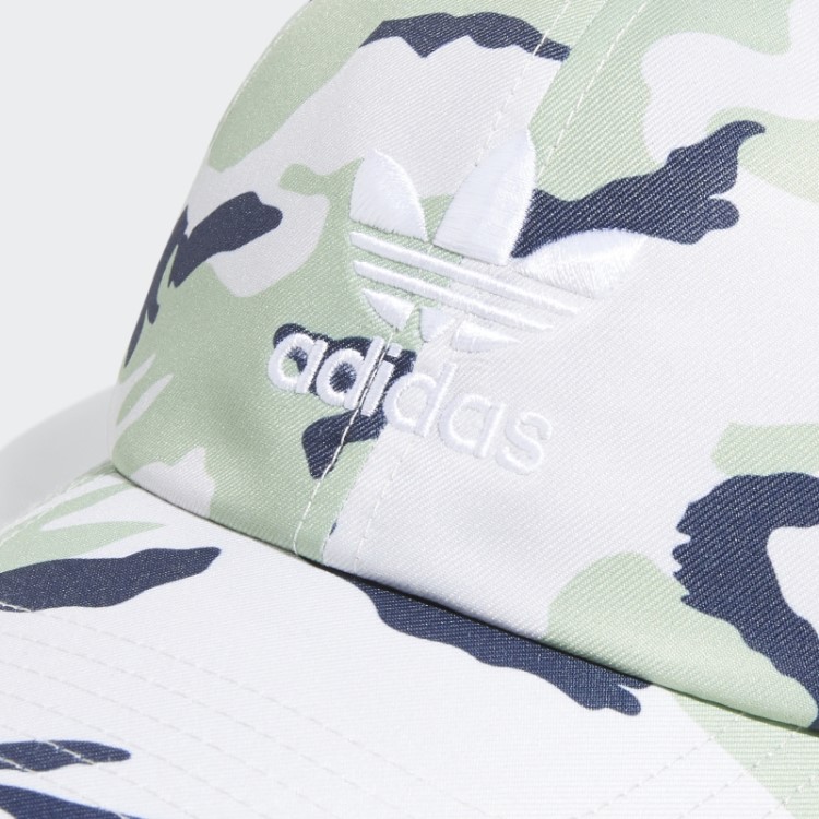 Chapéu Adidas Camuflado Relaxado Com Trevo Verde Claro