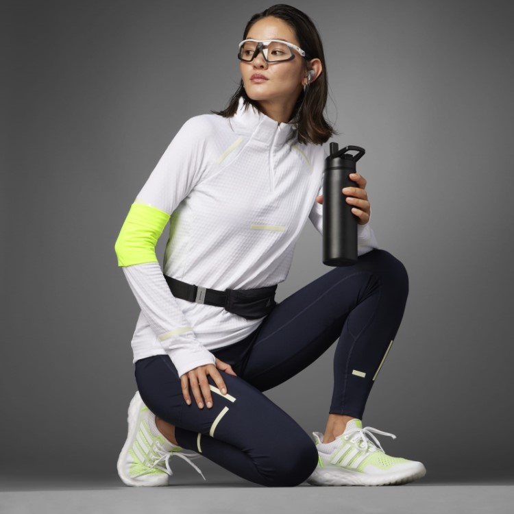 Legging De Corrida Longa Fast Impact Reflet At Night X-city Ink Adidas