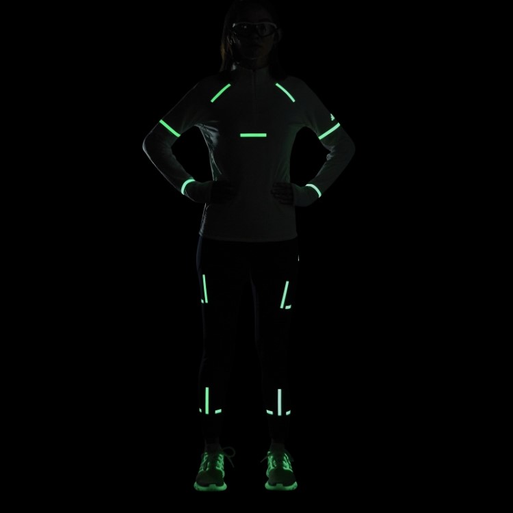 Leggings De Corrida De Corpo Inteiro Adidas Ink Fast Impact Reflect At Night X-city